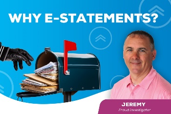 Fraud investigator wearing a polo next to a mailbox with a a person wearing a black glove taking sensitive documents out of it implying fraud.