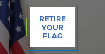 retire your flag with american flag