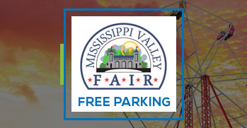 Mississippi Valley Fair Free parking sign with farris wheel