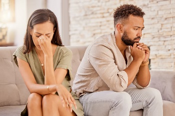 a couple upset with each other