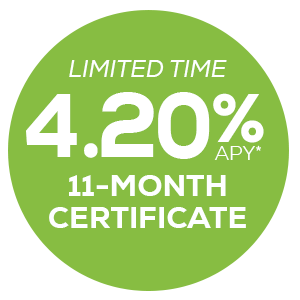 4.20% APY 11-month CD