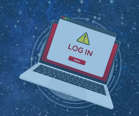 Laptop login screen
