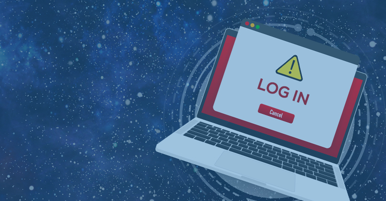 Laptop login screen