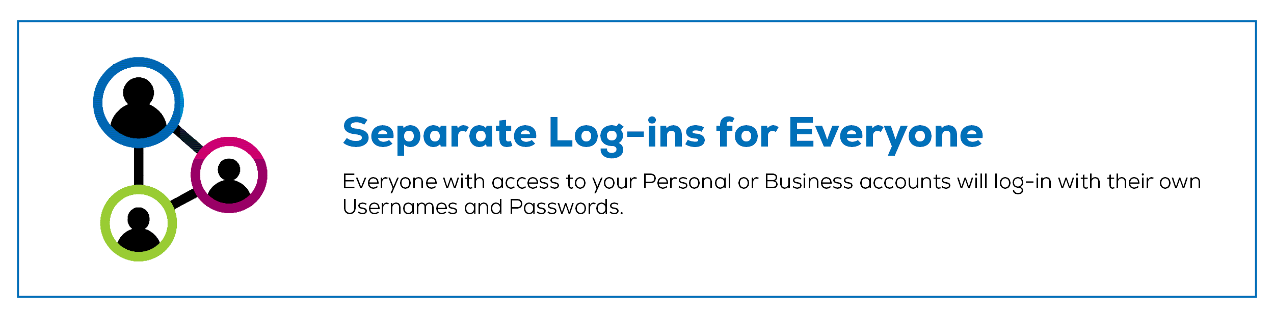Separate log-ins for everyone