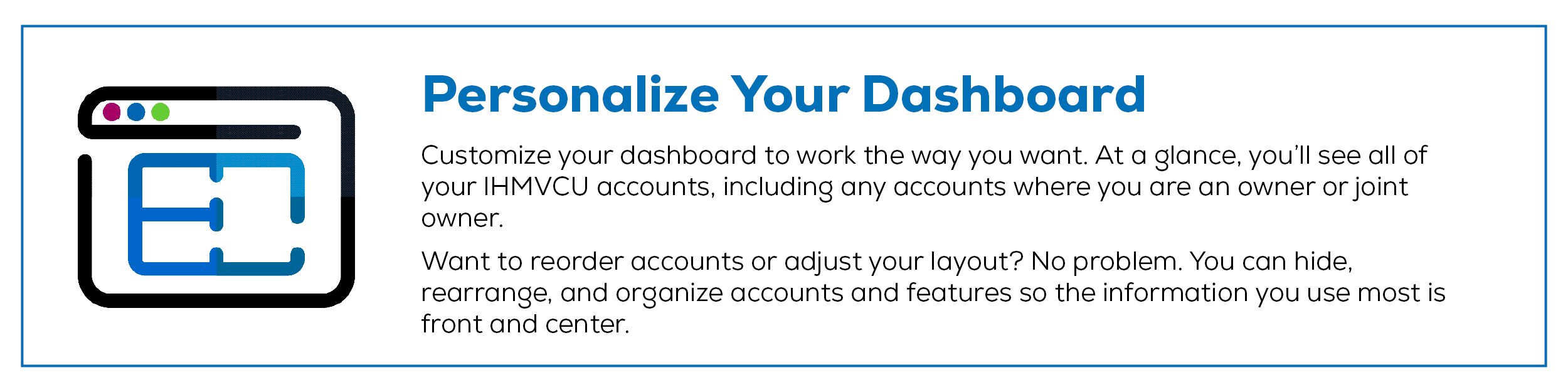 Personalize your dashboard
