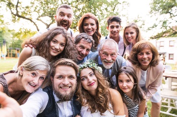 family selfie at a wedding family selfie at a wedding