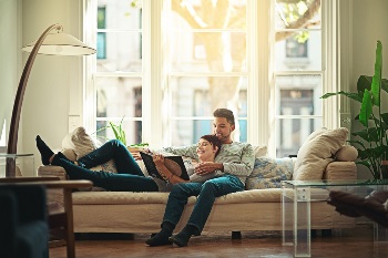 young couple who has talked about their finances
