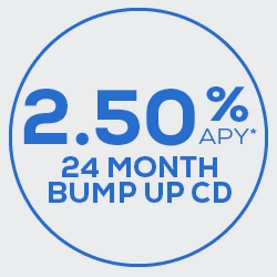 2.50% APY 24 Month Bump Up CD
