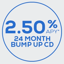 Rate_2_Bump_GIF_152x152_060222 2.50% APY 24 Month Bump Up CD