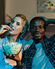 Couple watching Netflix
