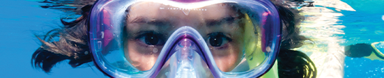 girl snorkeling